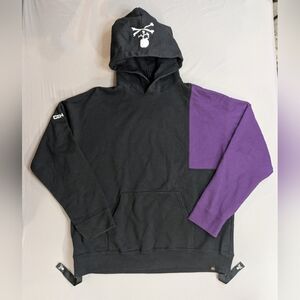 C2H4 × Mastermind JAPAN × ALPHA INDUSTRIES pullover hoodie Size XL Black purple